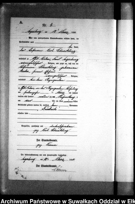 image.from.unit.number "Geburts-Neben-Register des Preussischen Standes-Amtes Kehlen Kreis Angerburg"