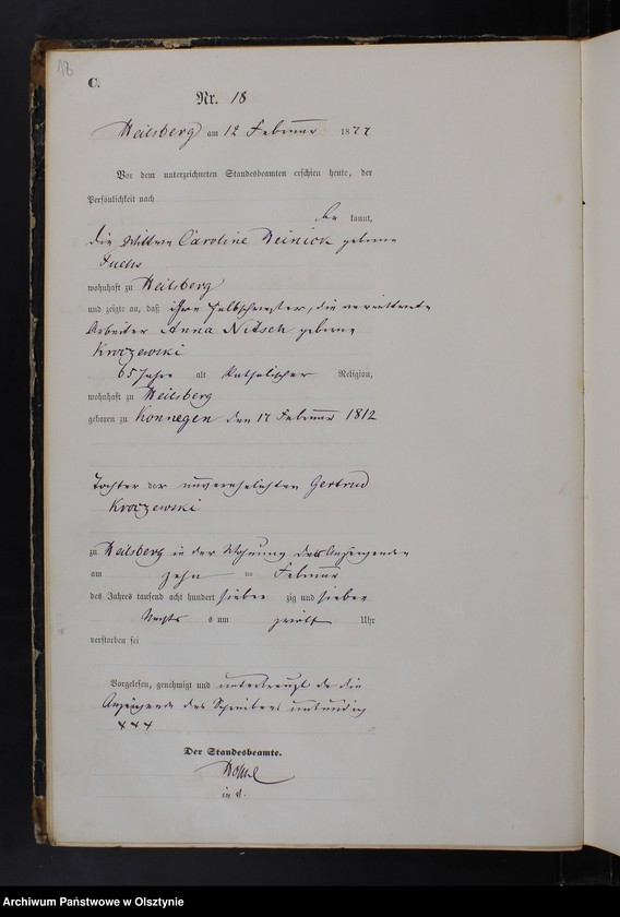 image.from.unit.number "Sterbe-Haupt-Register Nr 1 - 164"