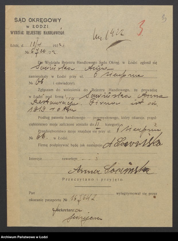 Obraz 5 z jednostki "Sawińska Anna - prowadzenie restauracji"