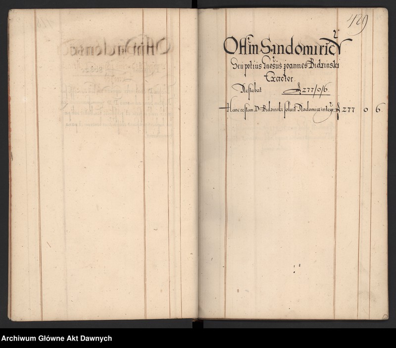 image.from.unit.number "Rachunki dotyczące rozmaitych dochodów publicznych oraz wydatki z lat 1598-1616 przedłożone na sejmie do zatwierdzenia."
