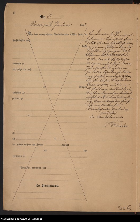 Obraz 9 z jednostki "Księga zgonów t. I"
