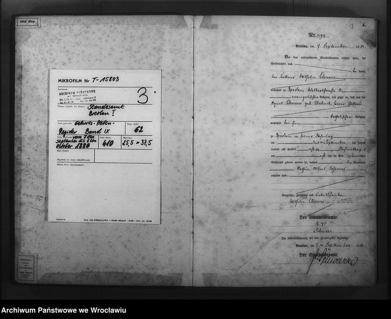 image.from.unit.number "Geburts-Neben-Register Breslau I 1880 Band 9"