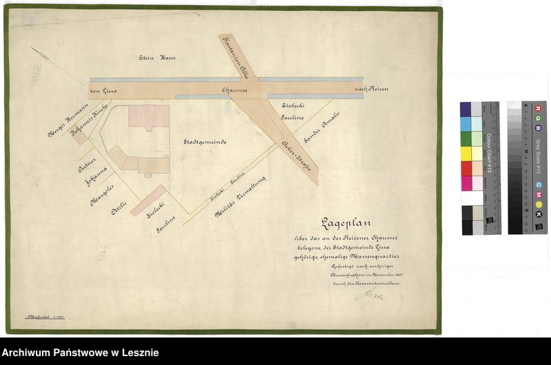Obraz 1 z jednostki "Leszno miasto. Plan sytuacyjny koszar piechoty przy ul. 17 Stycznia."