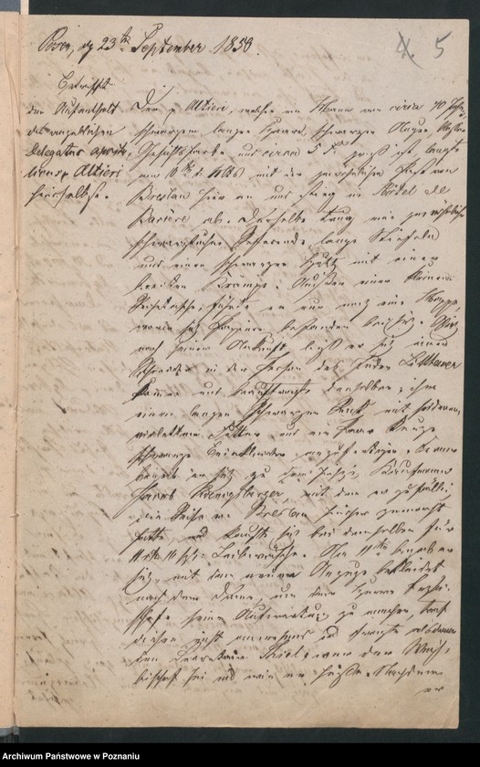 Obraz 9 z jednostki "A. betr. den angeblichen päpstlichen Gesandten Fürsten Altieri"