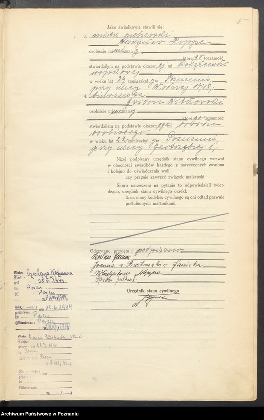 Obraz 7 z jednostki "Księga miejscowa małżeństw tom IV [Rejestr główny małżeństw]"