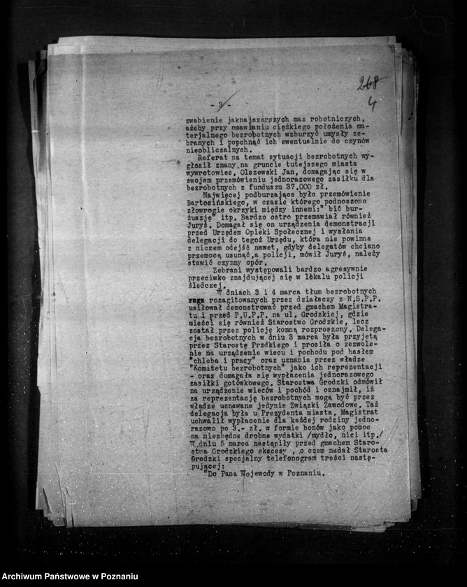 Obraz 8 z jednostki "Sprawozdania sytuacyjne tygodniowe za czas od 1 marca do dnia 28 marca 1930 r. /nr 18-21/"