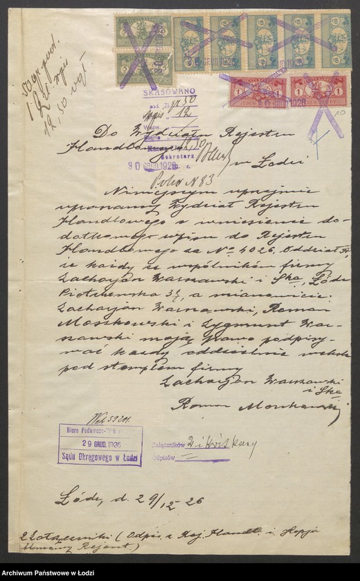 Obraz 12 z jednostki "Zacharjasz Warszawski i S-ka – handel manufakturą"