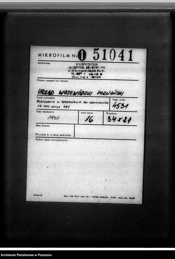 image.from.unit.number "Mleczarnia w Rozdrażewie pow. krotoszyński nr woj. kotła 481"