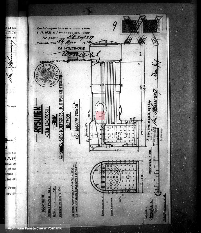 Obraz 14 z jednostki "Mleczarnia w Krzemieniewie pow. leszczyński woj. kotła nr porządkowy kotła 2257"
