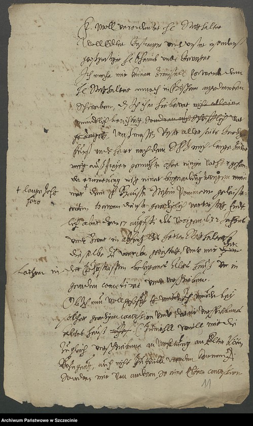 image.from.unit.number "Christoph Ploetze, Mellinscher Jägermeister, wegen des Angefälls auf Lebene und Loitzen-Haus in Stettin."