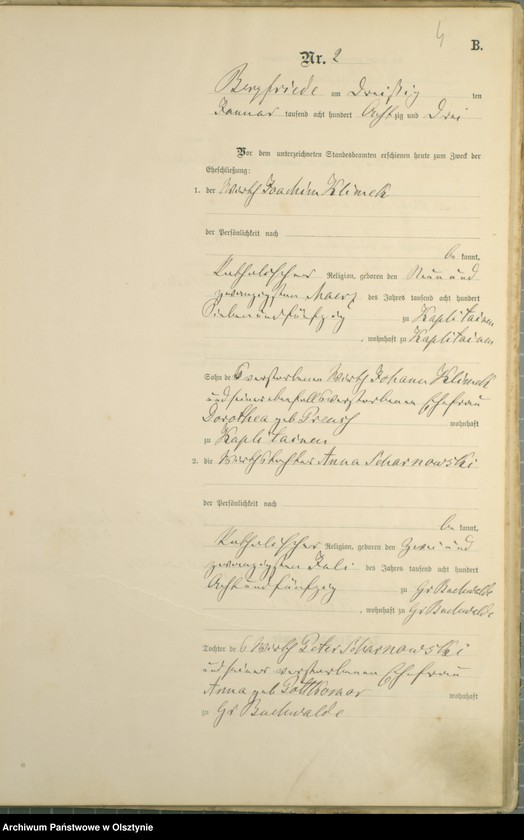 image.from.unit.number "Heiraths-Haupt-Register Nr 1 - 21"