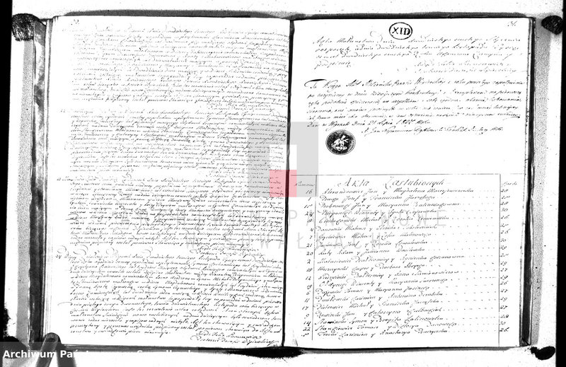 image.from.unit.number "Księga Duplikat urodzonych, zaślubionych i zmarłych parafii wigierskiey z roku 1826"