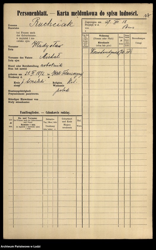 Obraz 19 z jednostki "[Spis ludności Łodzi] Rubisz-Rudolf"