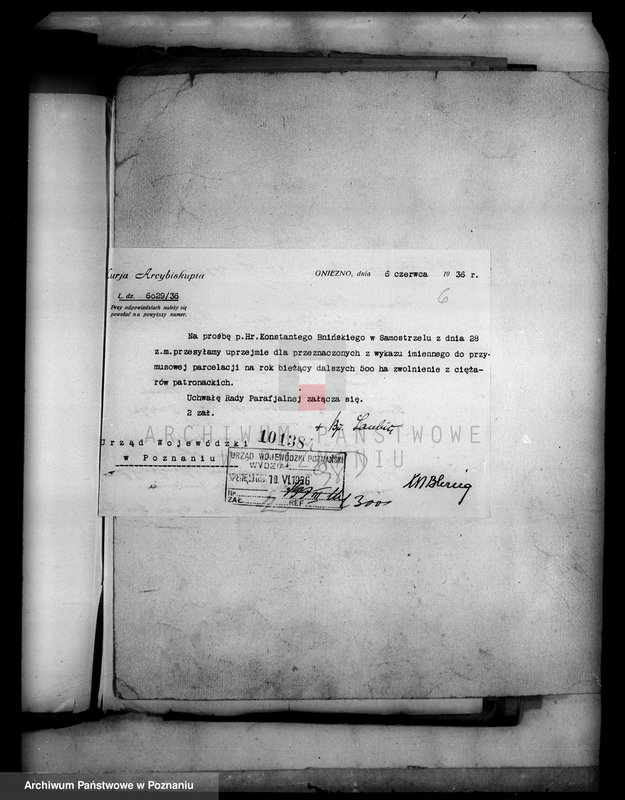 Obraz 12 z jednostki "Przejęcie gruntów za niektóre należności pieniężne z majątku Samostrzel powiatu wyrzyskiego"