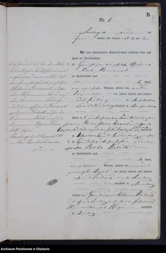 image.from.unit.number "Heiraths-Haupt-Register Nr 1 - 30"