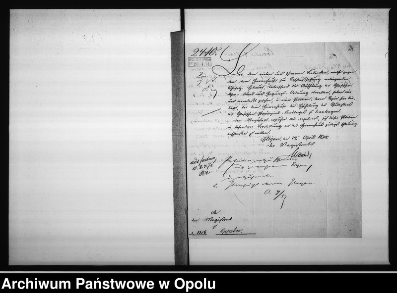 Obraz 18 z jednostki "Acta des Magistrats zu Oppeln betreffend Ufer-Ward und Hegungs-Ordnung"