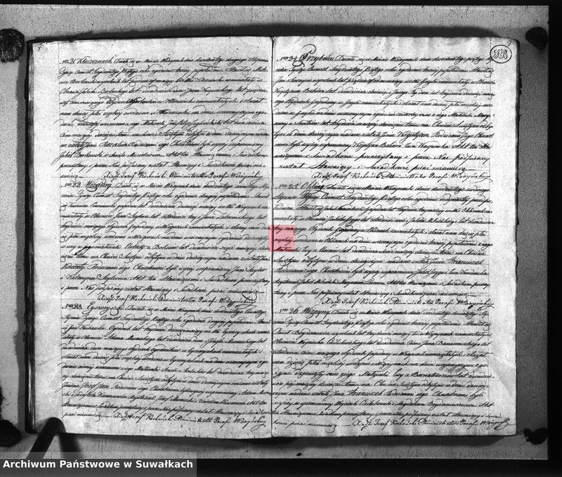 image.from.unit.number "Księga duplikat aktów kościoła parafialnego wiżayńskiego na rok 1835 służące-obejmujące metryki urodzonych, zaślubionych i zeszłych"