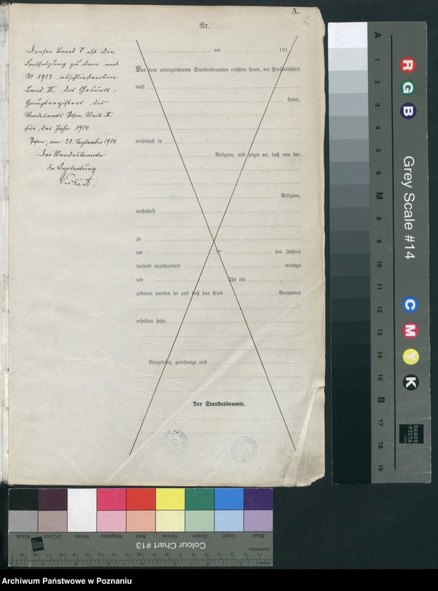 Obraz 3 z jednostki "Księga miejscowa urodzeń tom V-VI [Rejestr główny urodzeń]"