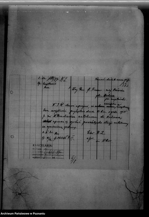 Obraz 16 z jednostki "/Majętność leśna/ Ossowiec/ powiat mogileński"