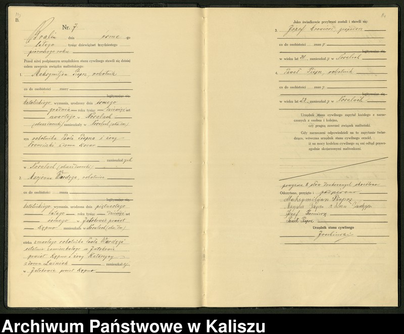 Obraz 10 z jednostki "[Księga małżeństw]"