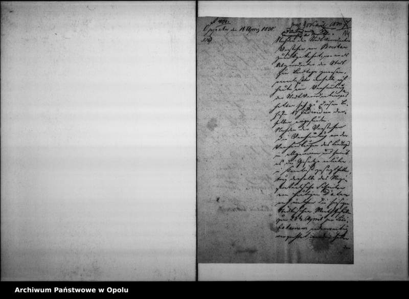 Obraz 15 z jednostki "Acta des Magistrats zu Oppeln von Verpachtung der Stadt Mauthe Vol. V de anno 1830 bis Ende Juny 1839"