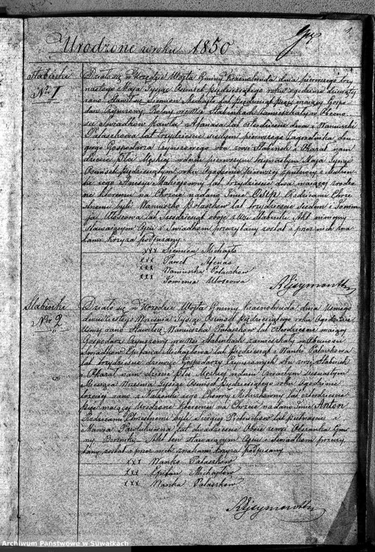 image.from.unit.number "Duplikaty Urodzonych, Zaślubionych i zmarłych Sekty Filiponów z Gminy Krasnohruda na rok 1850 r."