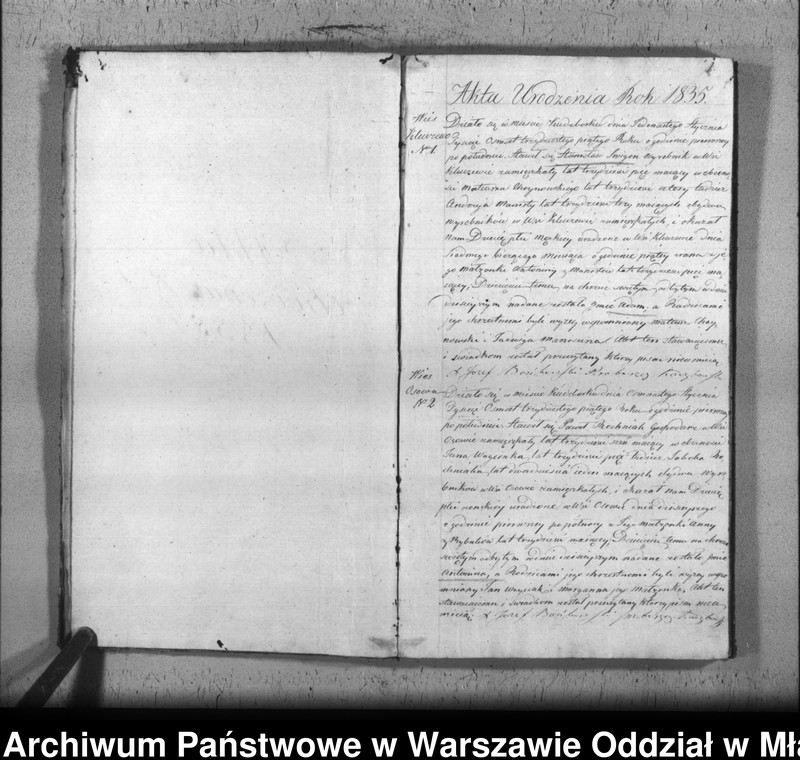 Obraz 5 z jednostki "Akta urodzin, małżeństw i zgonów"