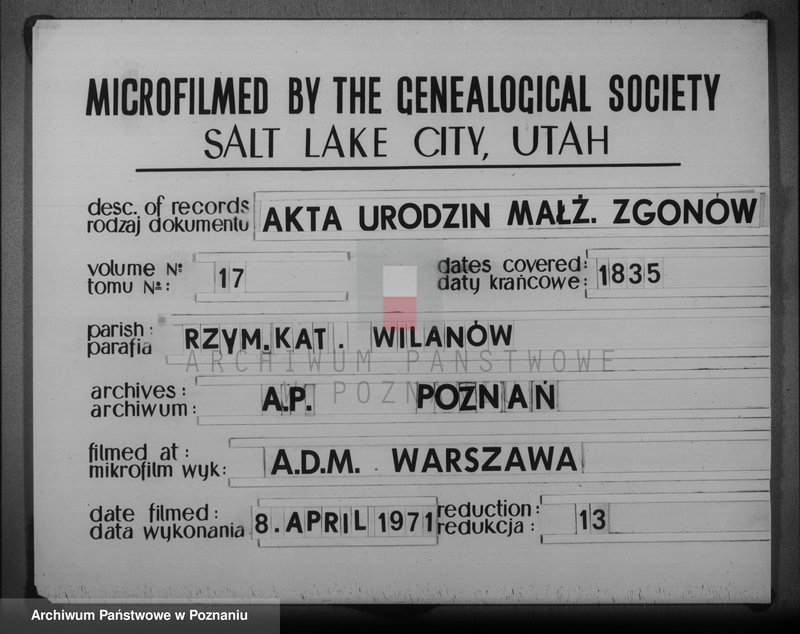 image.from.unit.number "Akta urodzeń, małżeństw i zejścia"