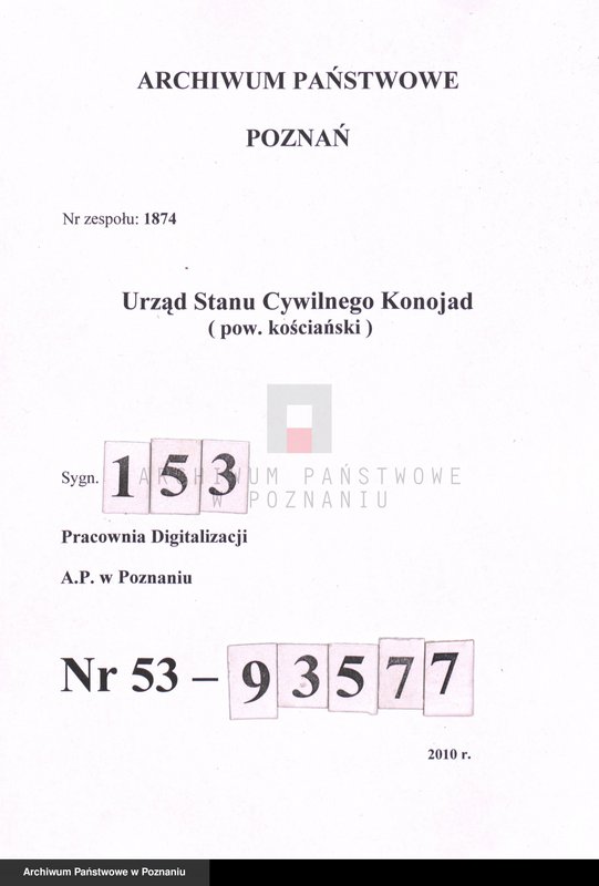 Obraz 1 z jednostki "Księga zgonów"