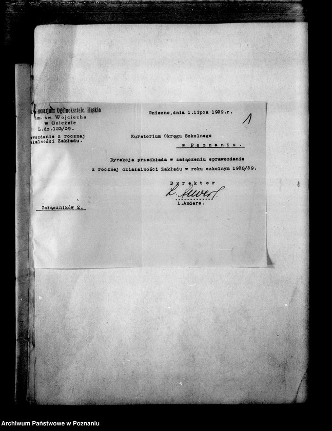 Obraz 4 z jednostki "Prywatne Gimnazjum Męskie imienia św. Wojciecha- Gniezno- sprawozdania z wizytacji"