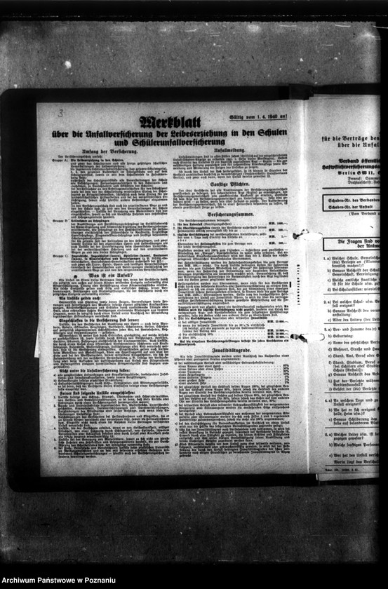 Obraz 7 z jednostki "Unfall und Haftpflichtversicherung Schüler und Lehrkräfte. [Sprawy ubezpieczeniowe]."