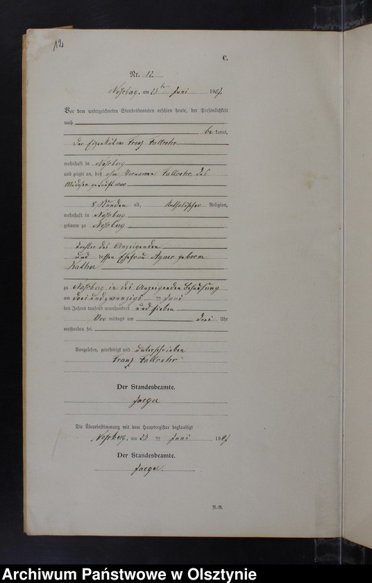 image.from.unit.number "Sterbe-Neben-Register Nr 1 - 19"