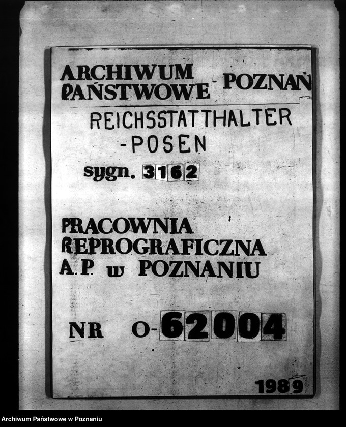 Obraz 1 z jednostki "Umbau und Einrichtung der Heimoberschulen in Gostingen, Łagiewniki, Schrimm, Schroda"
