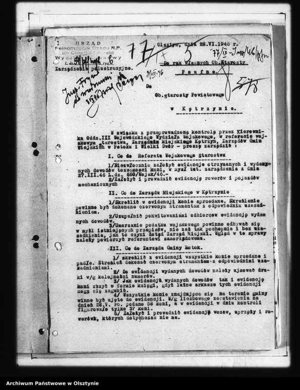 image.from.unit.number "Zarządzenia polustracyjne wydz. Wojskowych"