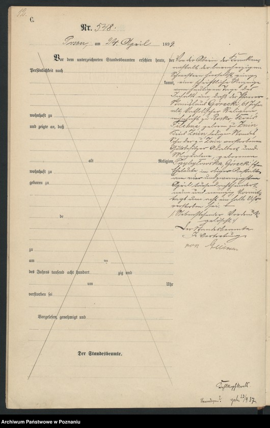 Obraz 15 z jednostki "Księga zgonów t. II"