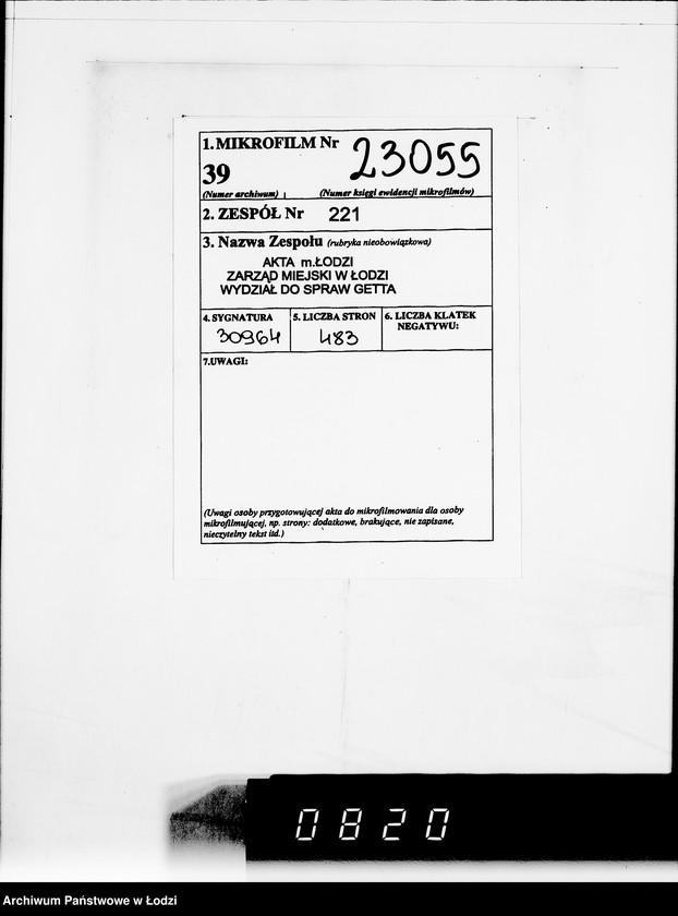 Obraz 2 z jednostki "5005 Kriegsauftrag 5121-304.843 1000 Stück Wachtpost Pelze HBA- Berlin"