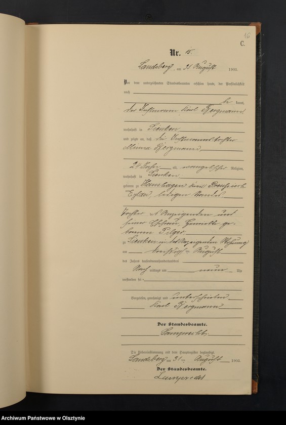 image.from.unit.number "Sterbe-Neben-Register Nr 1 - 25"