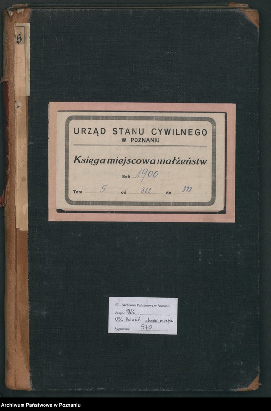 Obraz 2 z jednostki "Księga miejscowa małżeństw"