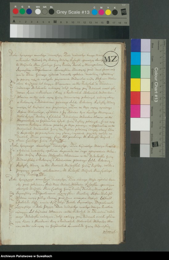 image.from.unit.number "Akta małżeństwa gminy puńskiey od 1-go maja 1809"