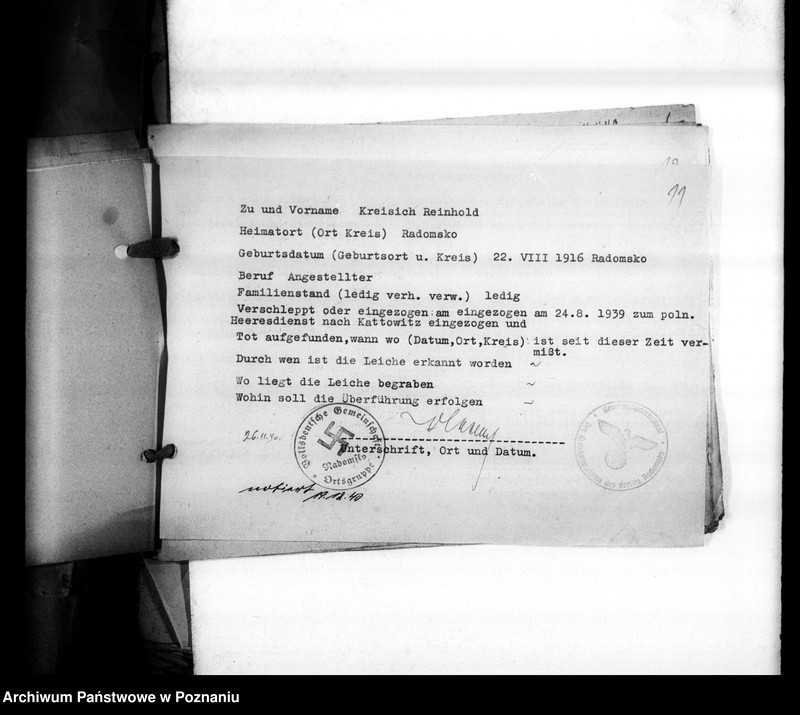 Obraz 15 z jednostki "Wykazy miejscowych Niemców, którzy zginęli w 1939 roku"