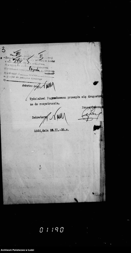 Obraz 7 z jednostki "Sprawy komisji pogrzebowej"