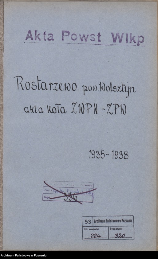 Obraz 3 z jednostki "Rostarzewo, powiat Wolsztyn - akta koła."