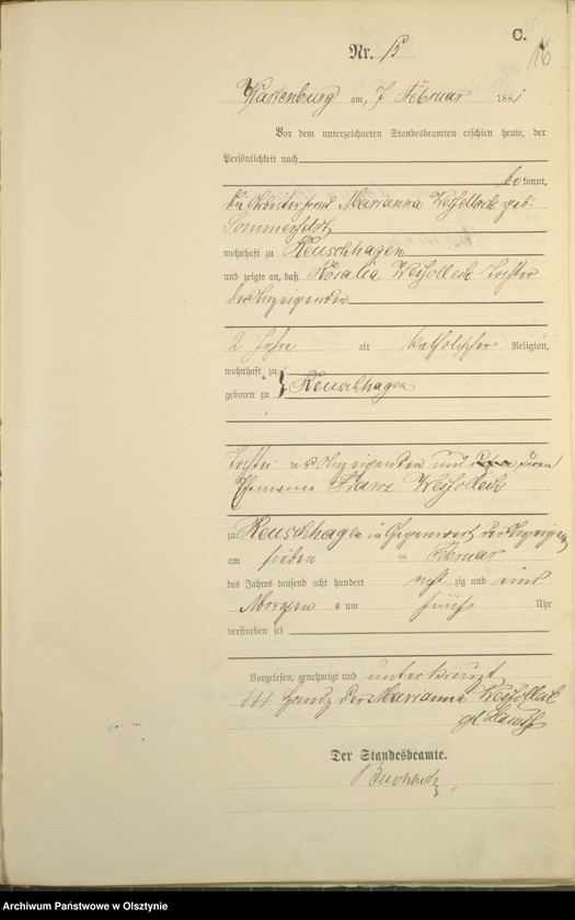 image.from.unit.number "Sterbe-Haupt-Register Nr 1 - 122"