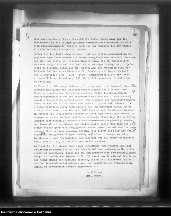 Obraz 9 z jednostki "Korespondencja w sprawie stanowiska urzędów budowlanych, rolnych, wodnych itp."