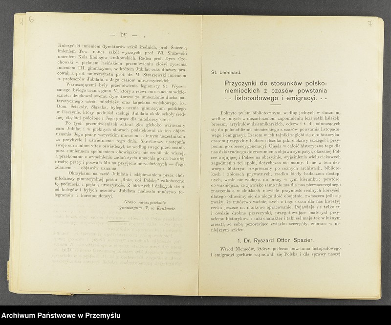 image.from.unit.number "X Sprawozdanie Dyrekcji C.K. Gimnazjum V. w Krakowie za rok szkolny 1915/16"