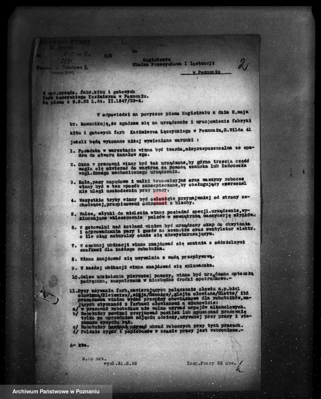 Obraz 6 z jednostki "Kazimierz Łączycki fabryka farb i lakierów w Poznaniu Górna Wilda 160"