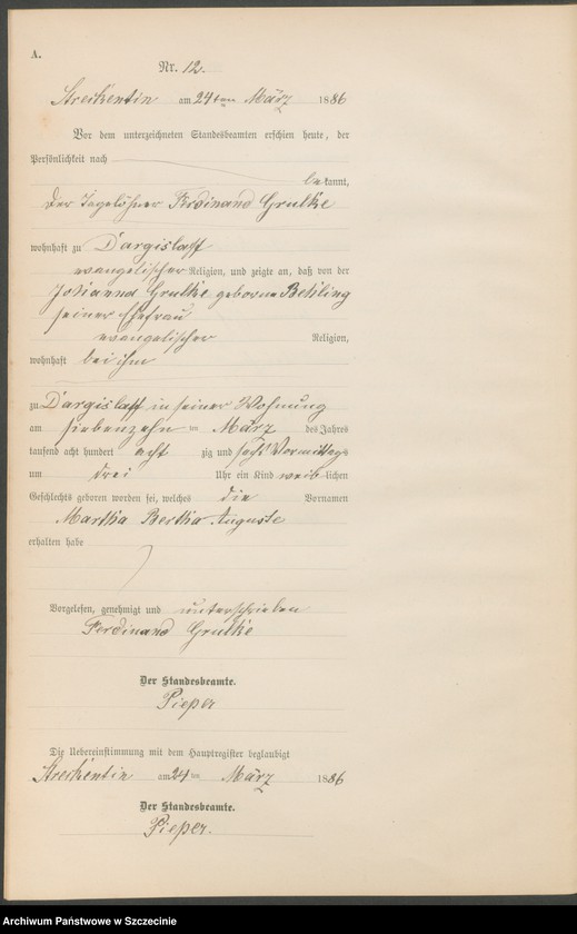 Obraz 15 z jednostki "Geburts-Register (Neben-Register)"