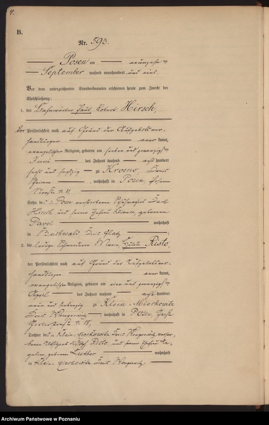 Obraz 7 z jednostki "Księga miejscowa małżeństw t. III"