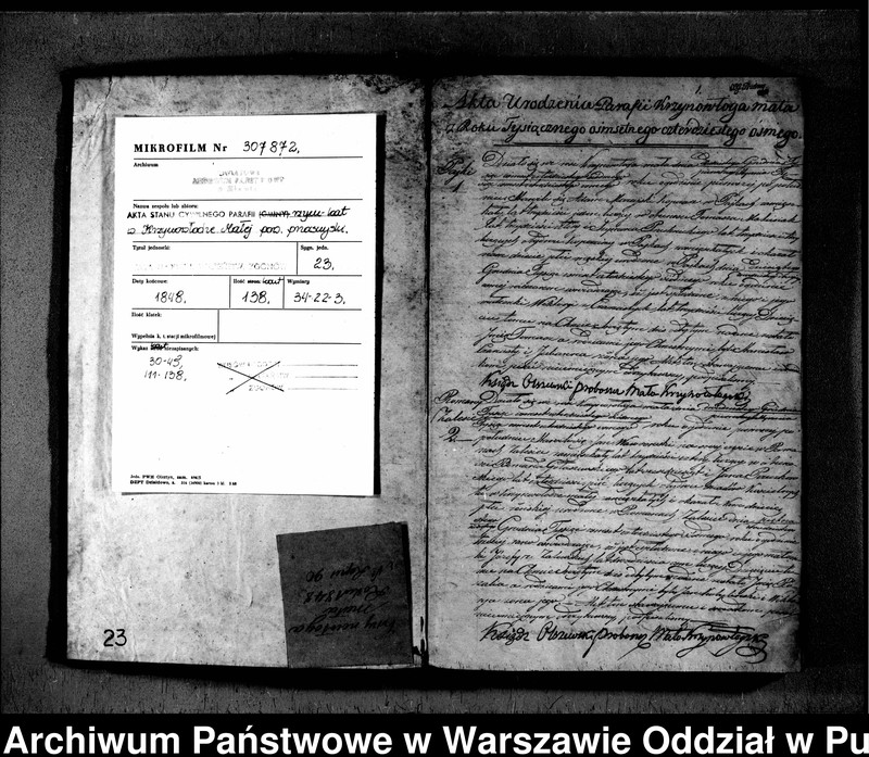 image.from.unit.number "Akta urodzeń, małżeństw i zgonów"