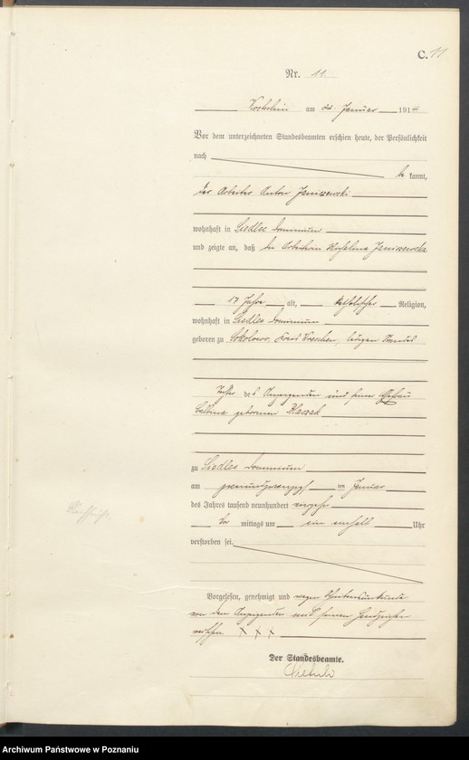 Obraz 13 z jednostki "Sterbe-Haupt-Register"